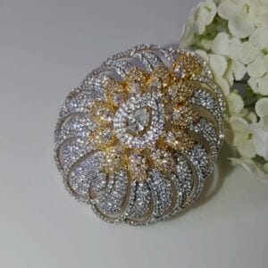 Rhodium Plated Statement Ring