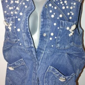 Pearl Denim Vest/ Jacket