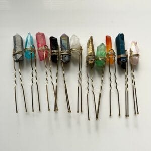 Quartz hair pins